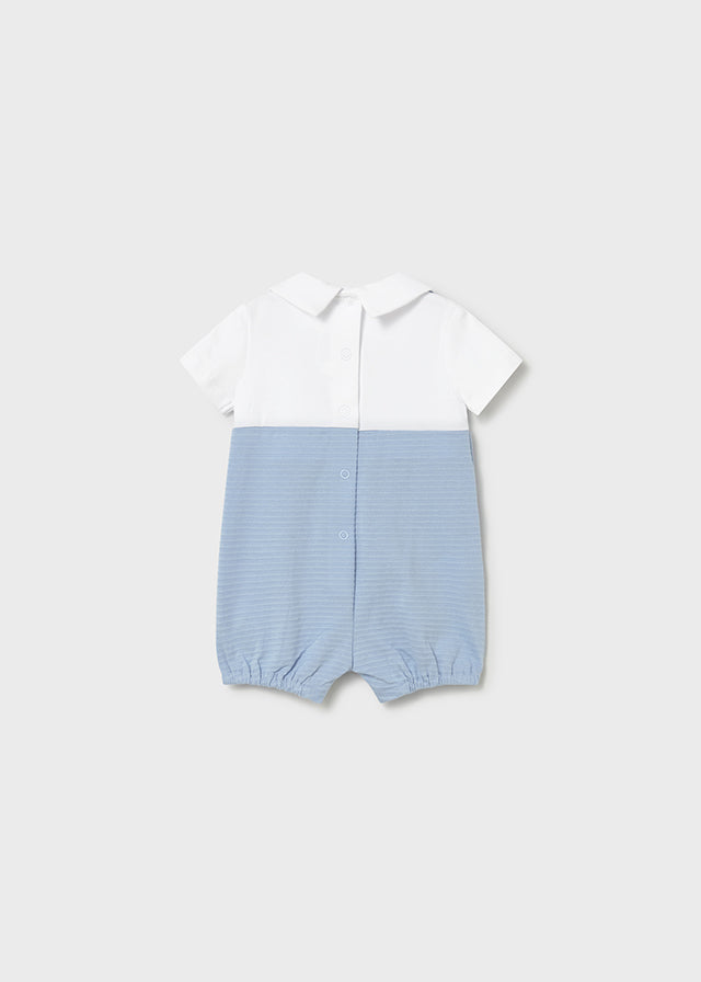 Mayoral Blue Puppy Romper