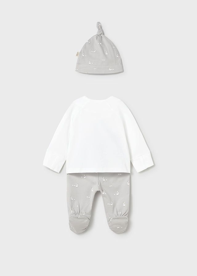 Mayoral Grey Love You Swan Set