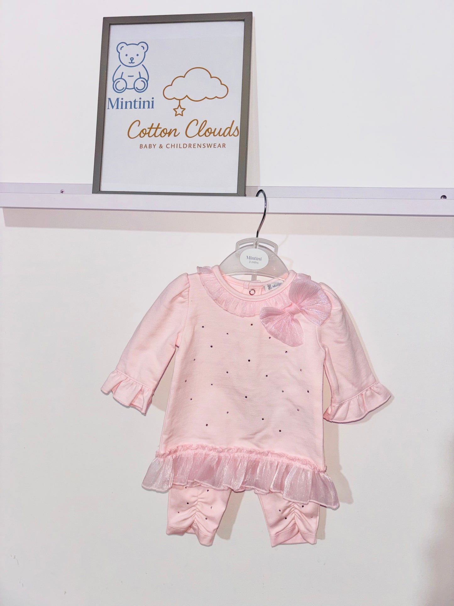 Mintini Pink Bow Tunic Set AW25