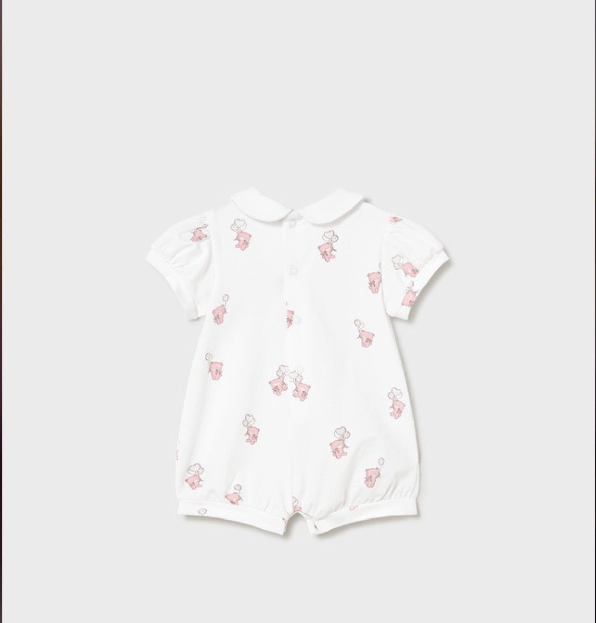Mayoral Pink Bear Rompers