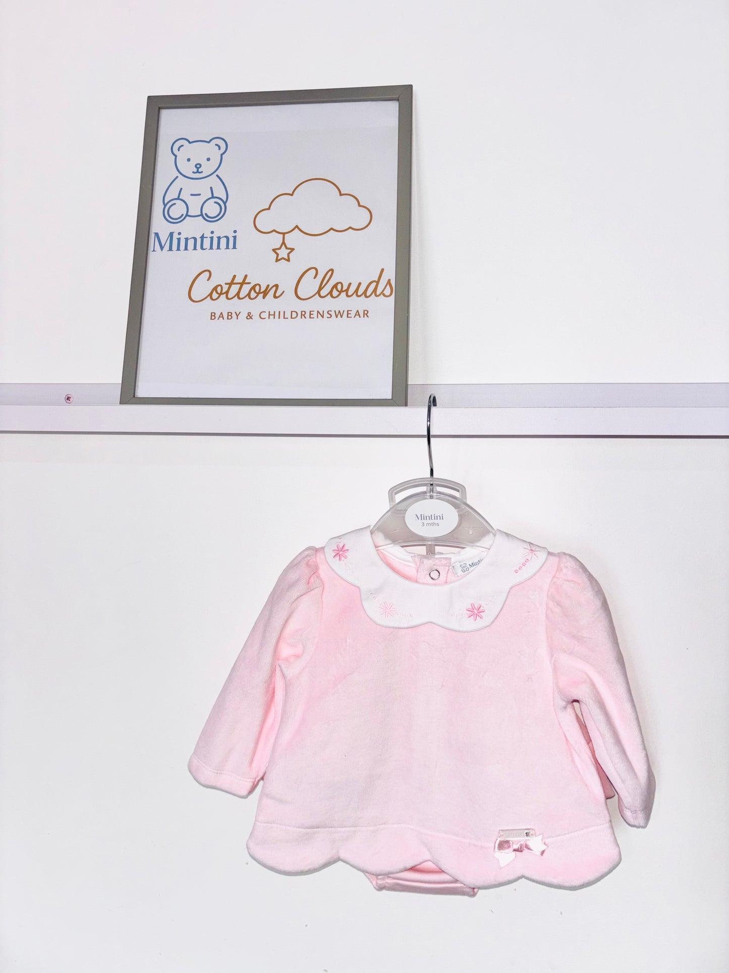 Mintini Pink Velour Jam Pant Set