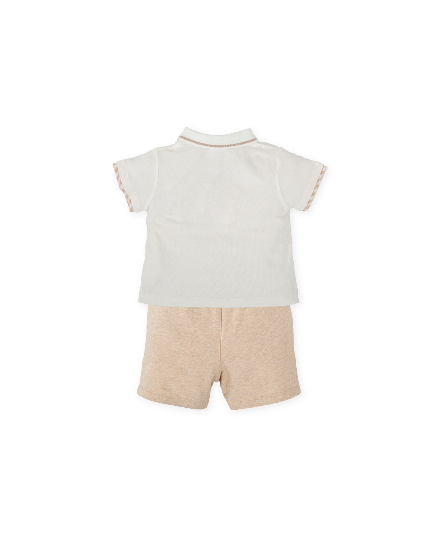 Tutto Piccolo Sand Polo Shorts Set
