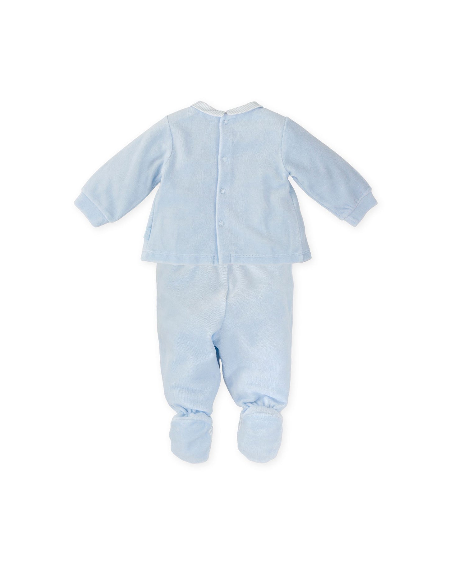 Tutto Piccolo Blue Two Piece Outfit
