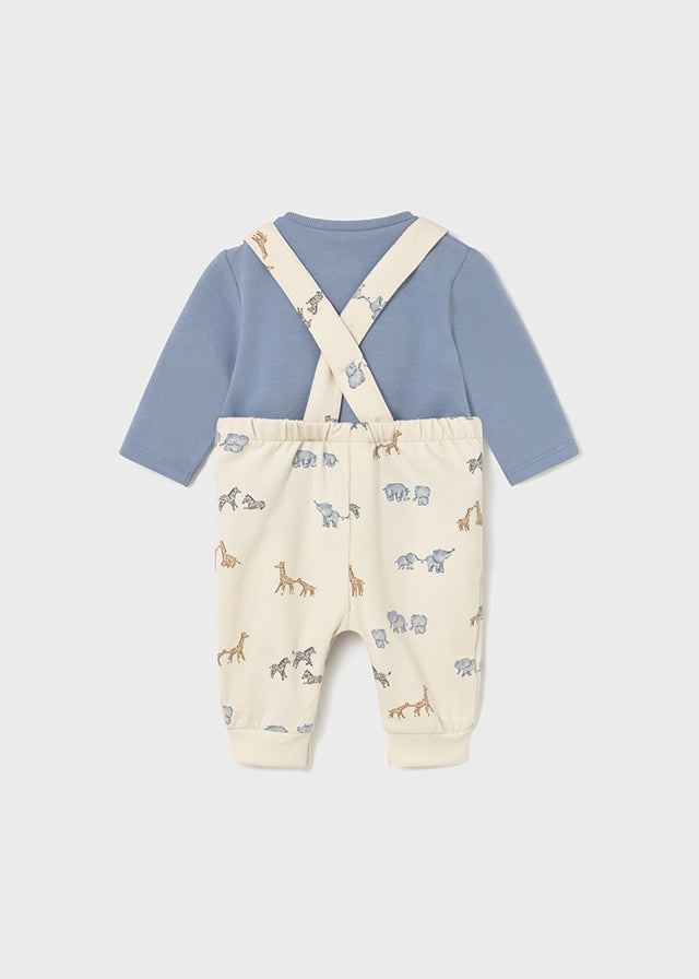 Mayoral Blue Safari Dungaree Set