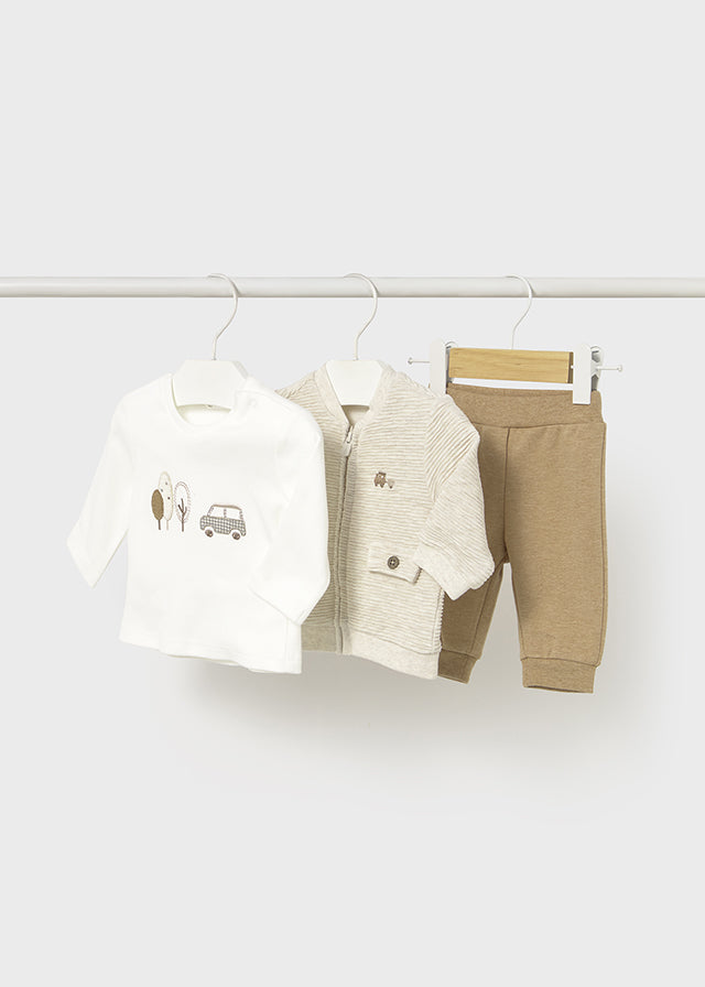 Mayoral Beige 3 Piece Tracksuit