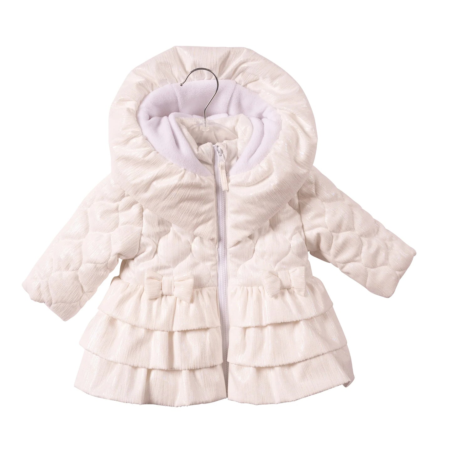 Mintini White Glitter Coat