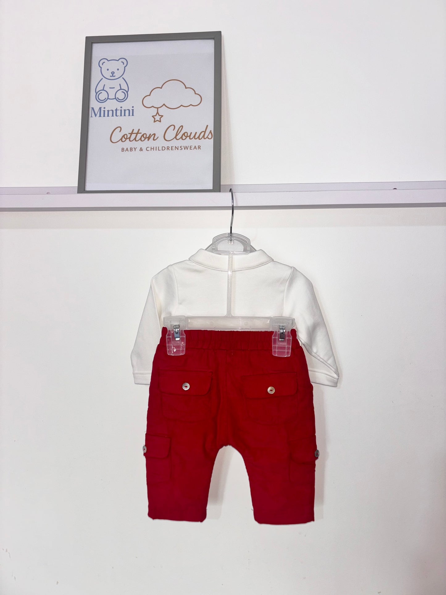 Mintini Red Trouser Set AW25