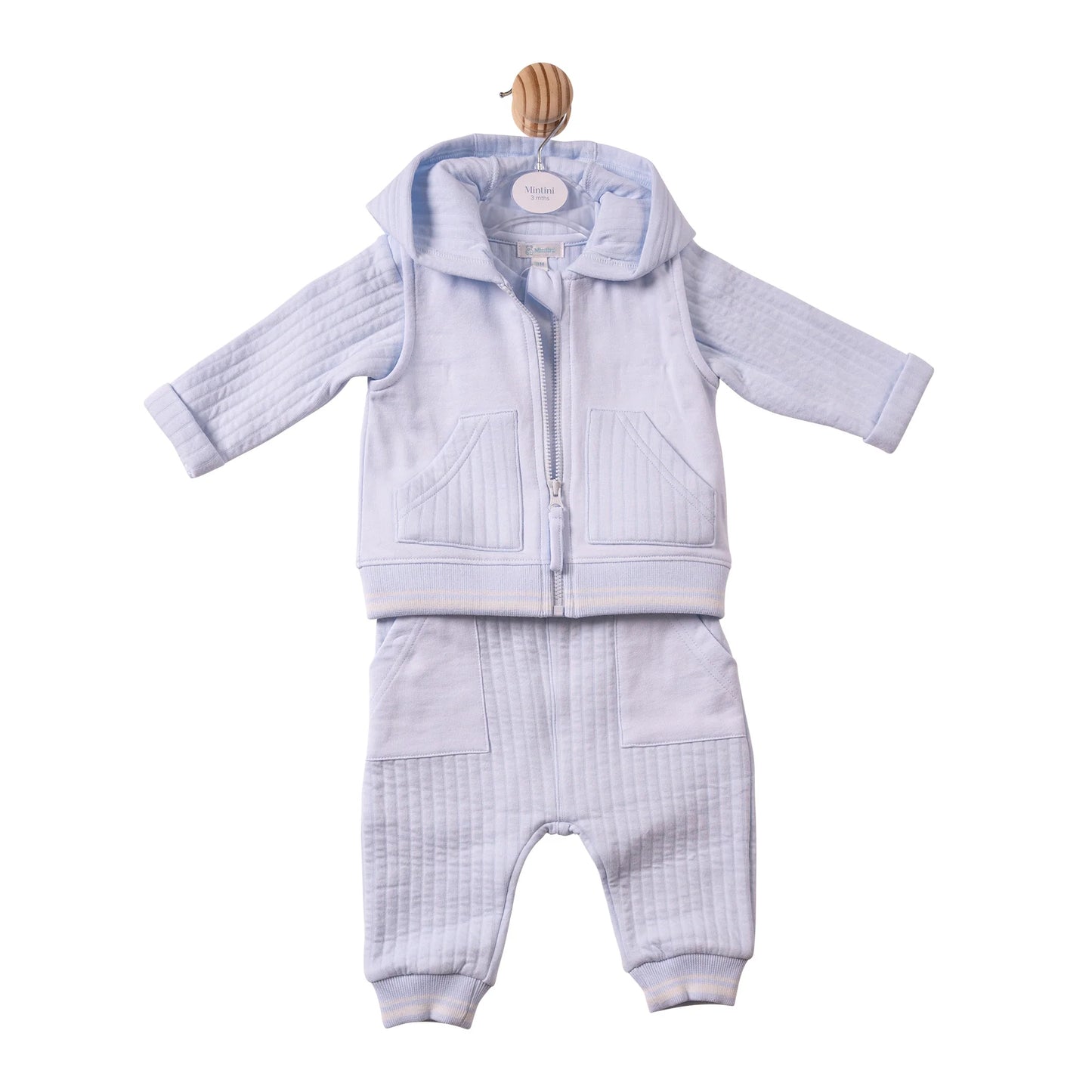 Mintini Blue Top Gilet & Trouser Set