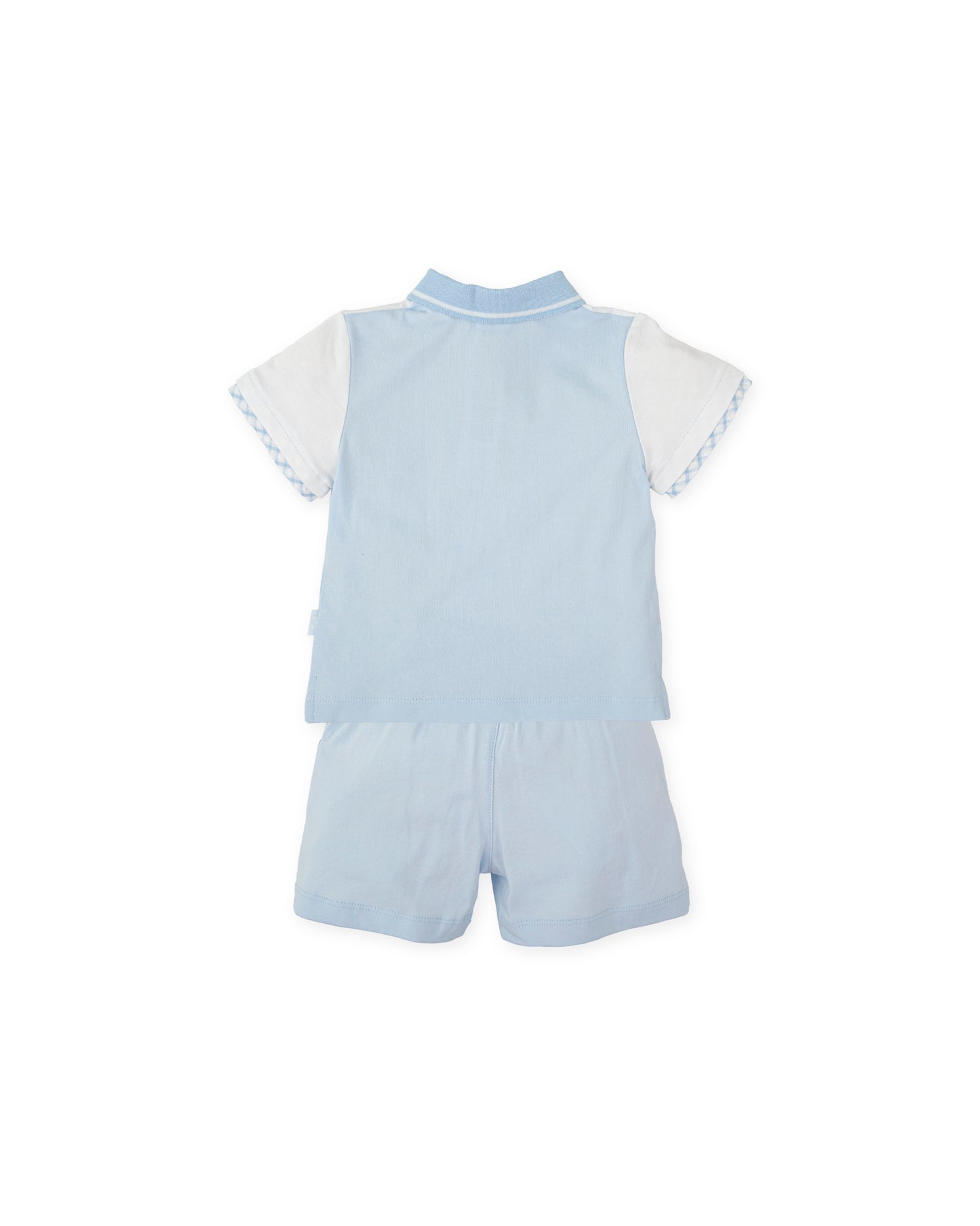 Tutto Piccolo Blue Polo Shorts Set