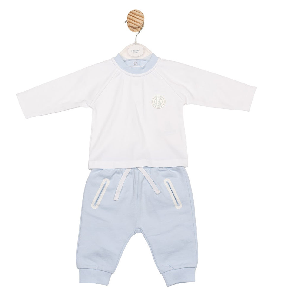 Mintini White Blue Jogset