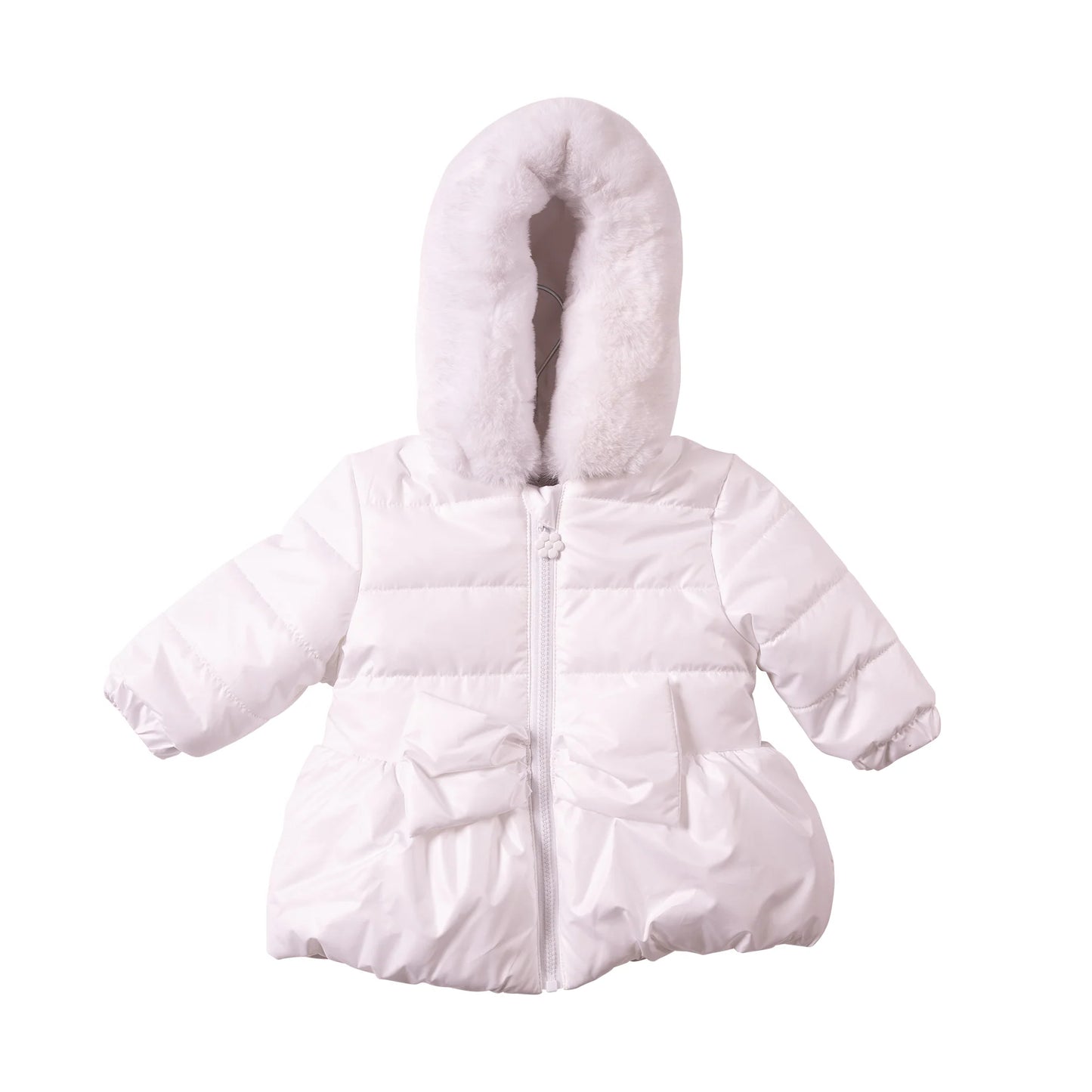 Mintini White Bow Coat