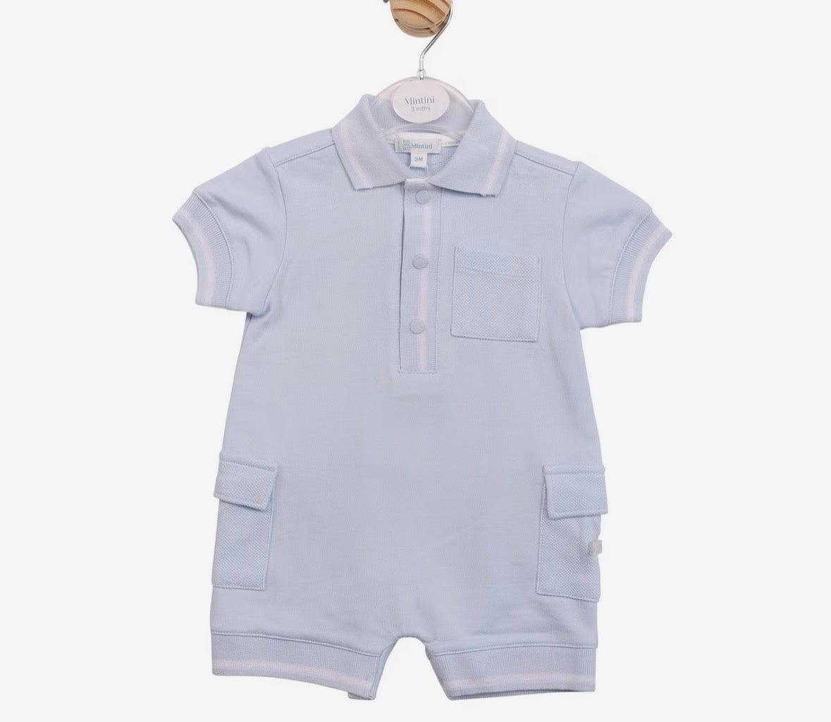 Mintini blue Romper