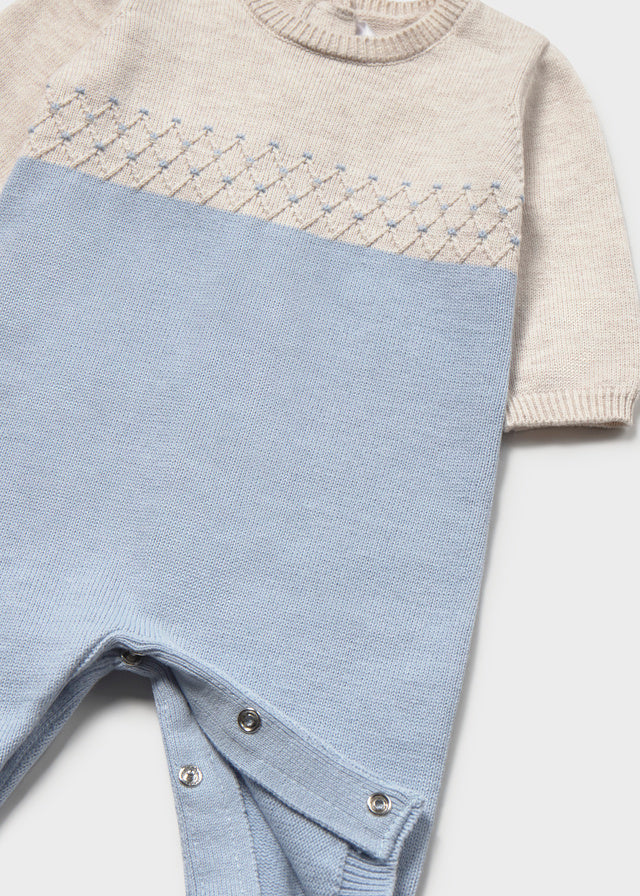 Mayoral Blue Tricot Romper