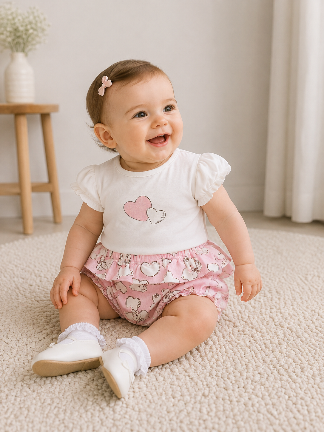 Mayoral Heart bloomer set