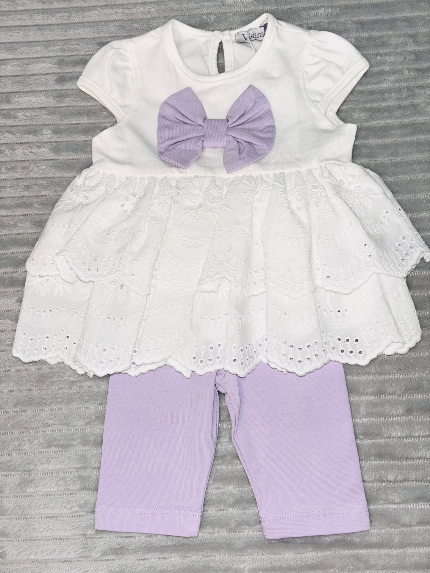 Visara Lilac Bow Legging Set
