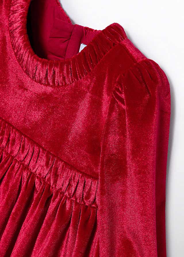 Abel & Lula Red Velvet Dress