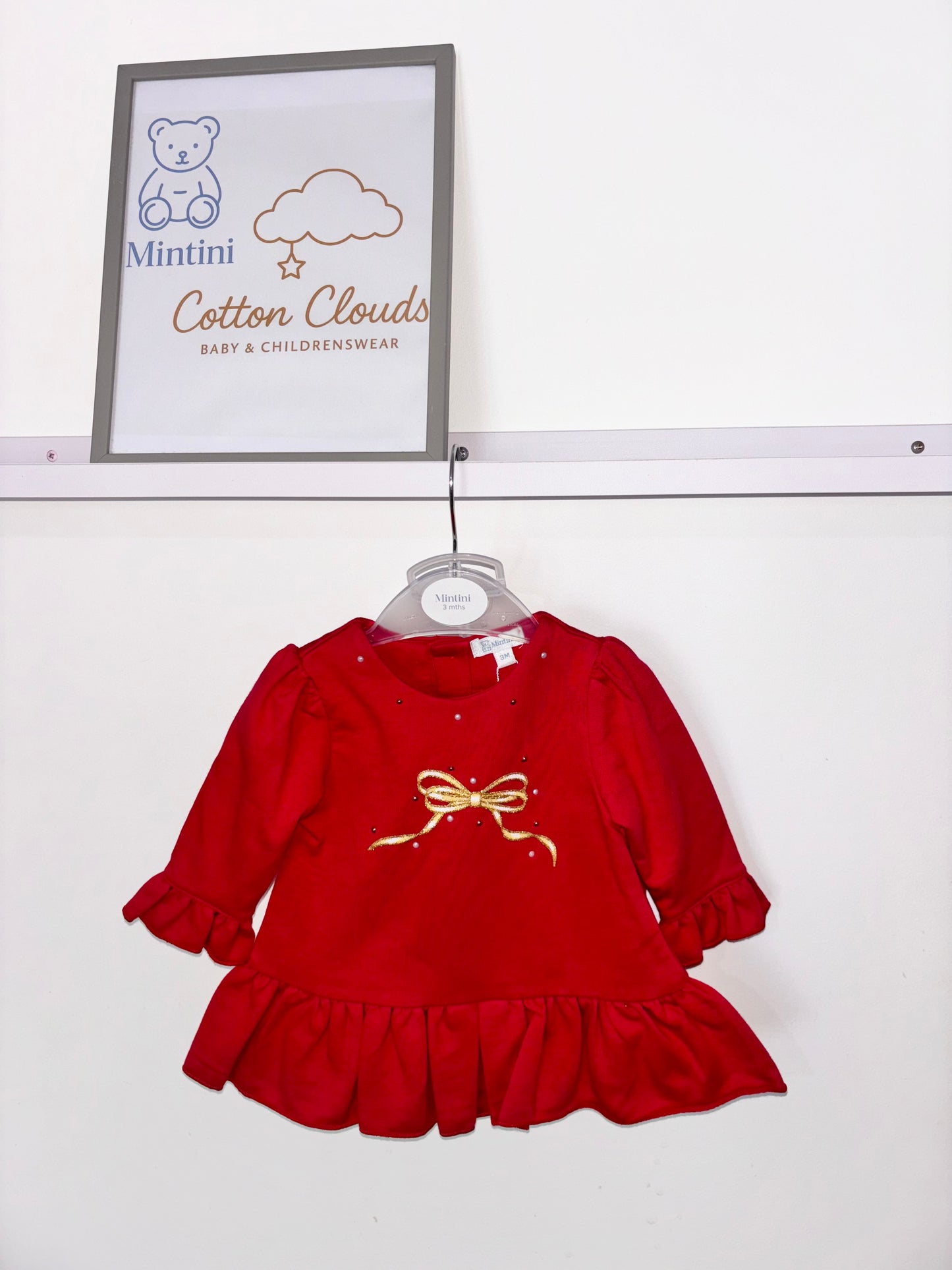 Mintini Red Bloomer Bow AW25 Set