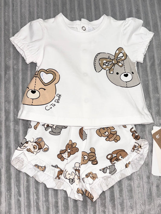 Mayoral Teddy Shorts Set