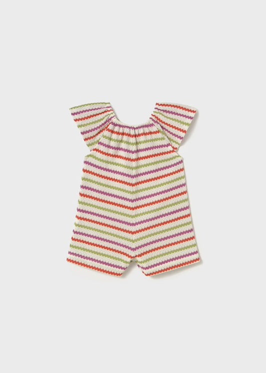 Mayoral Striped Playsuit