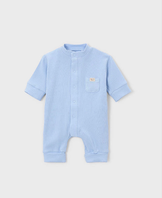 Mayoral Blue Welcome to the Family Onesie