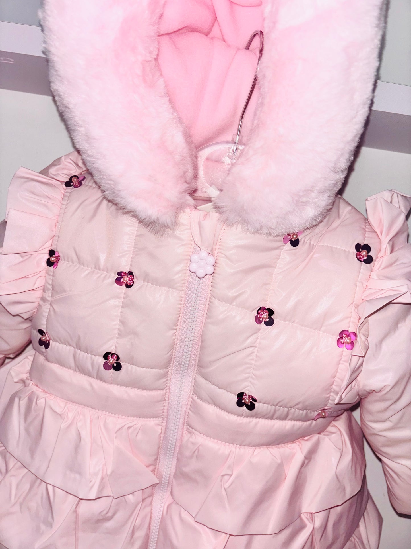 Mintini Pink Sequin AW25 Coat