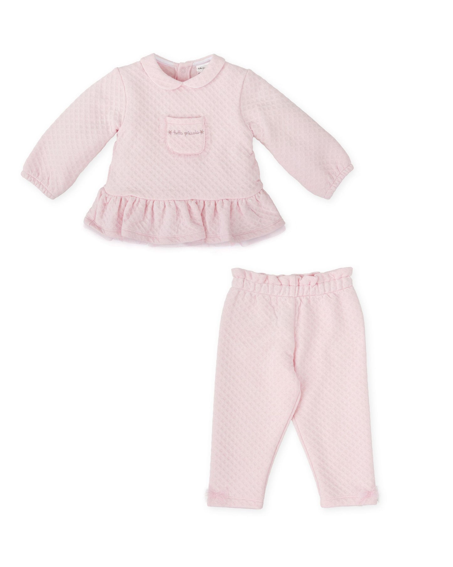 Tutto Piccolo Pink Two Piece Outfit