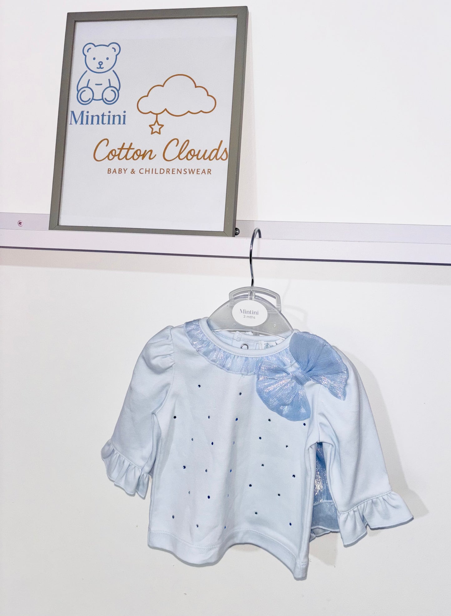 Mintini Blue Bow Jam Pant Set AW25