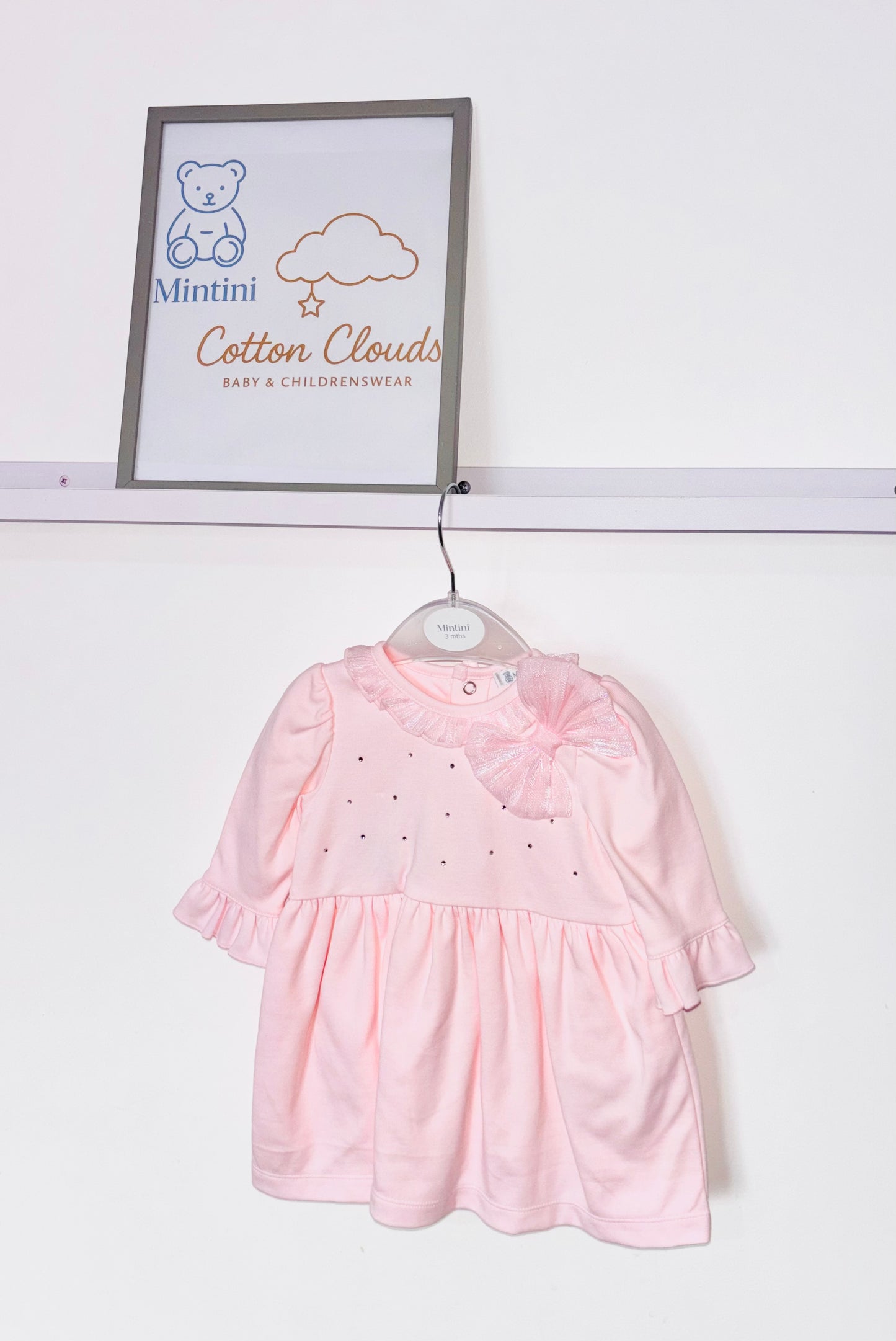 Mintini Pink Bow Dress AW25