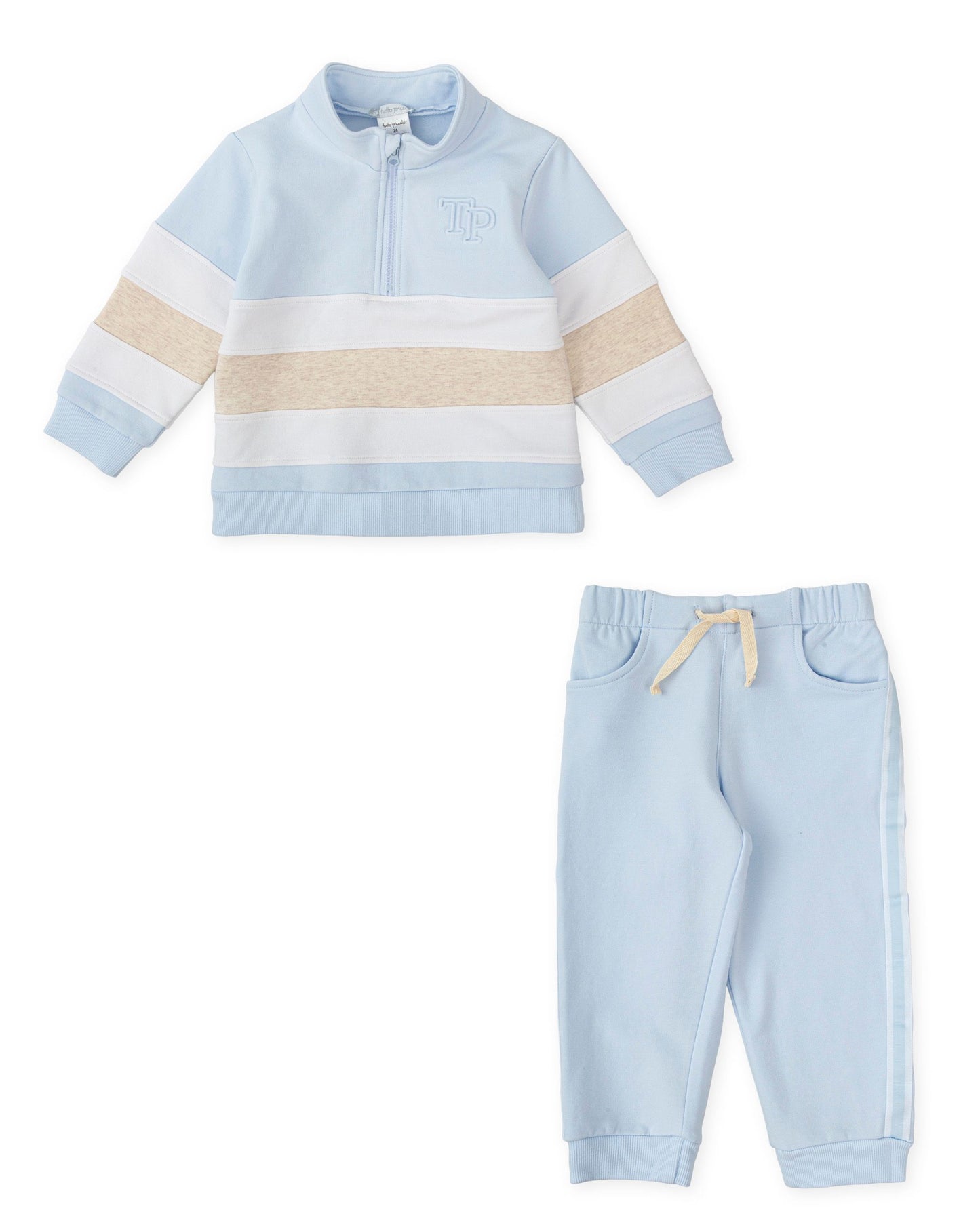 Tutto Piccolo Stripe Blue Outfit