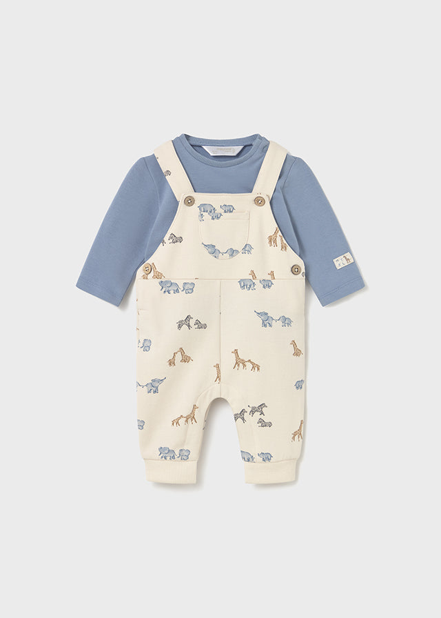 Mayoral Blue Safari Dungaree Set