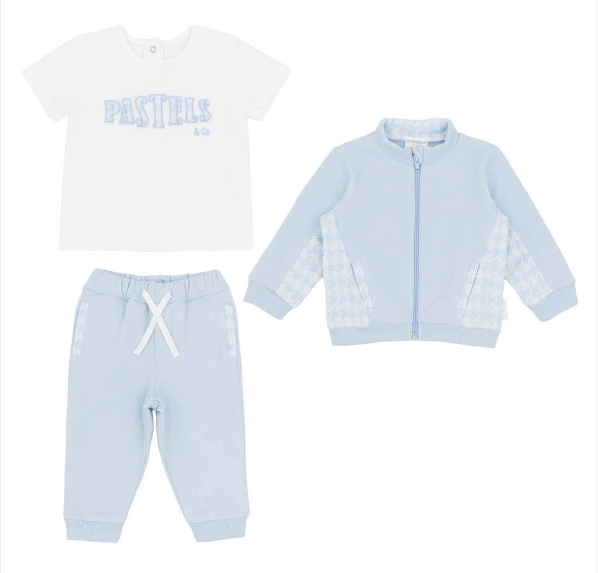 Pastels & Co Blue 3 Piece Jogger Set