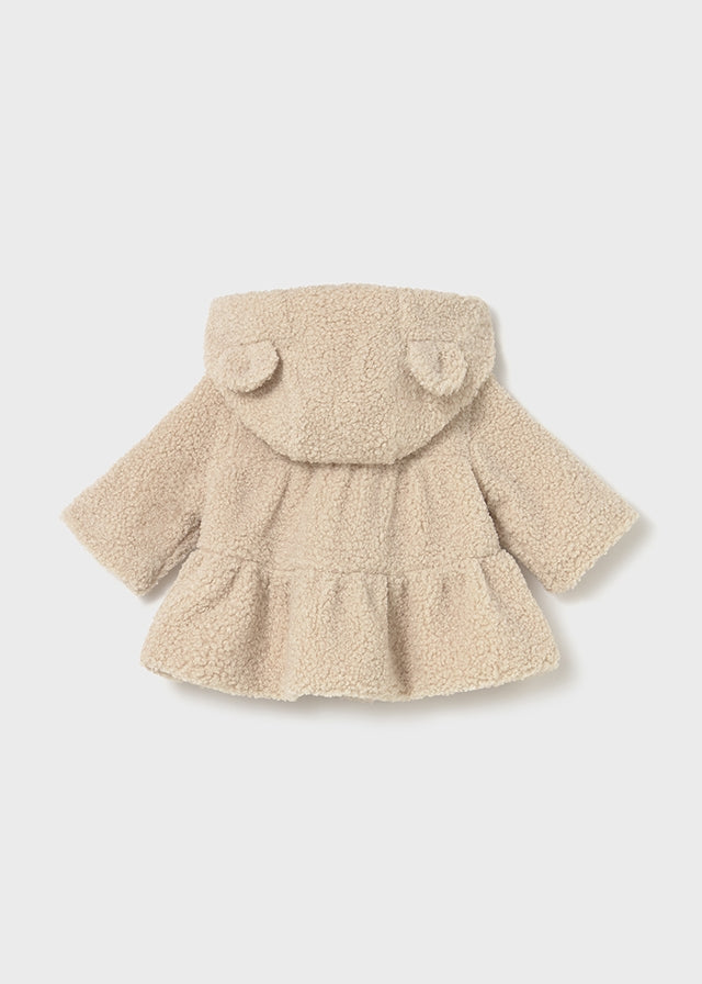 Mayoral Beige Teddy Coat