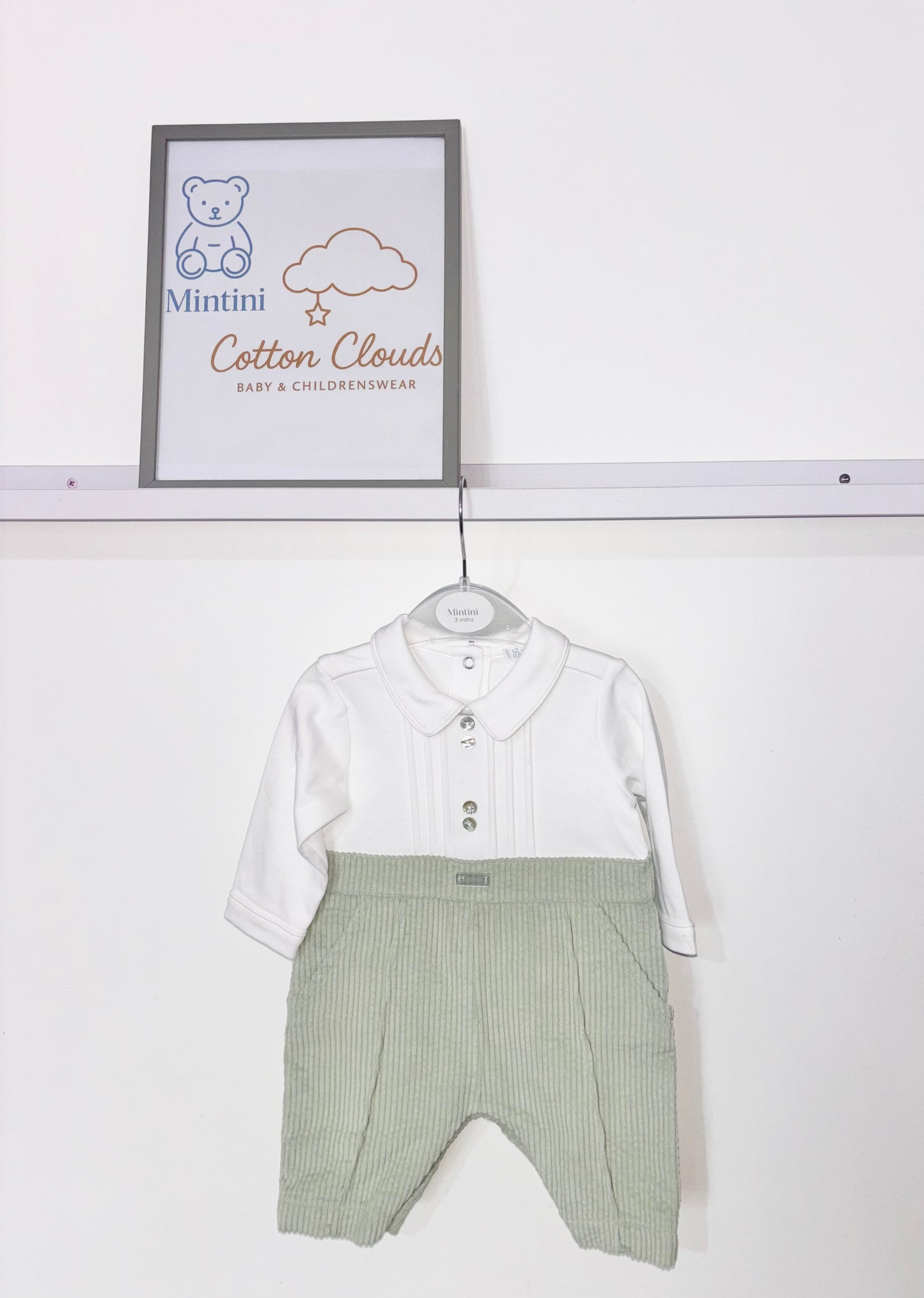 Mintini Sage Green Cord All in One AW25