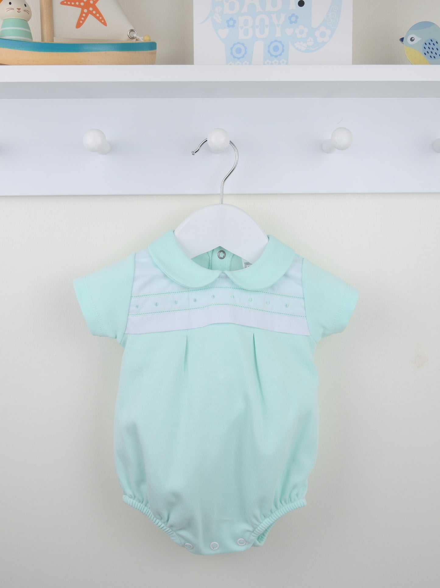 Pex Mint Dot Romper