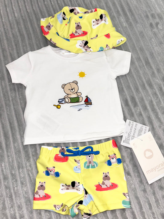 Mayoral Yellow Swimsuit Set