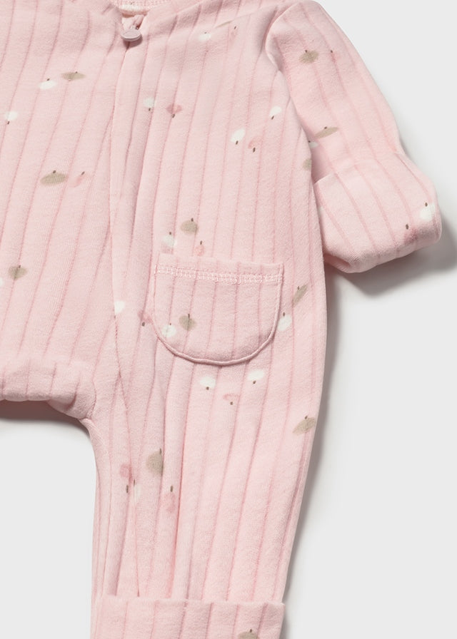 Mayoral Pink Ribbed Onesie