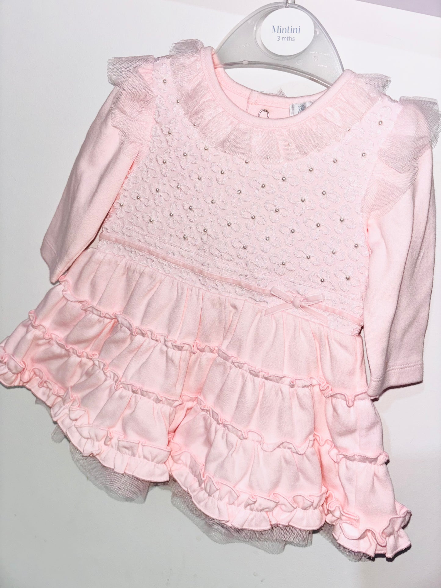 Mintini Pink Pearl Dress AW25