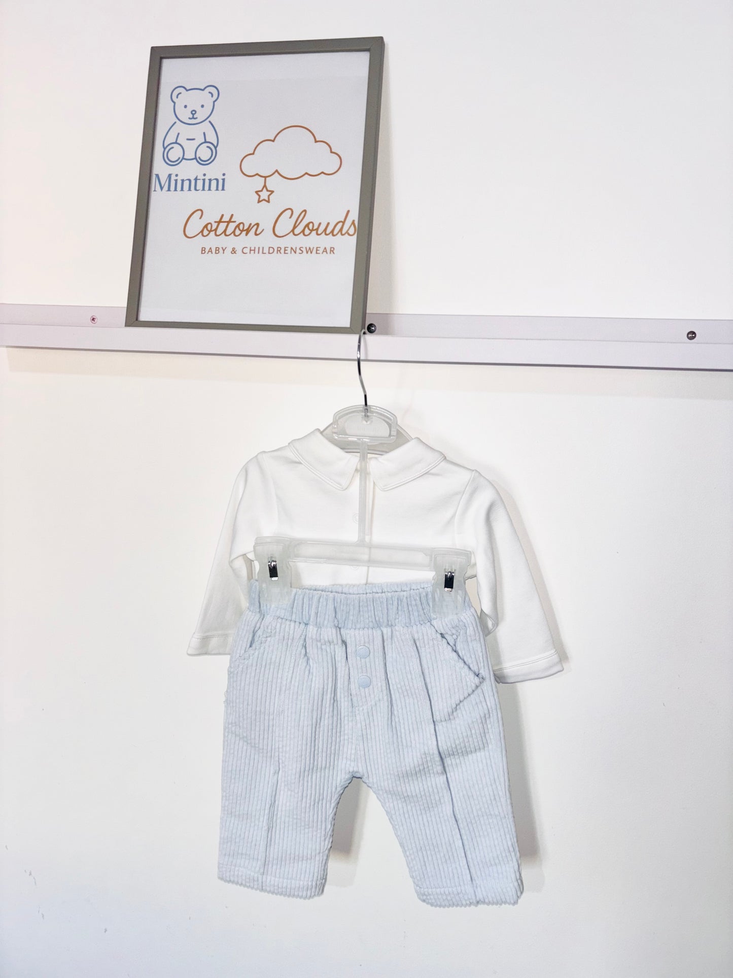 Mintini Blue Cord Trouser Set AW25