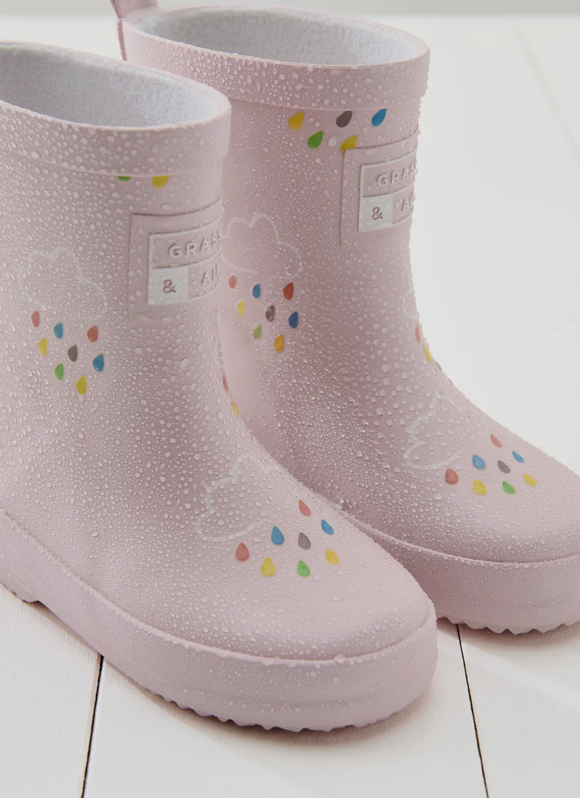 Baby Pink Grass & Air Wellies