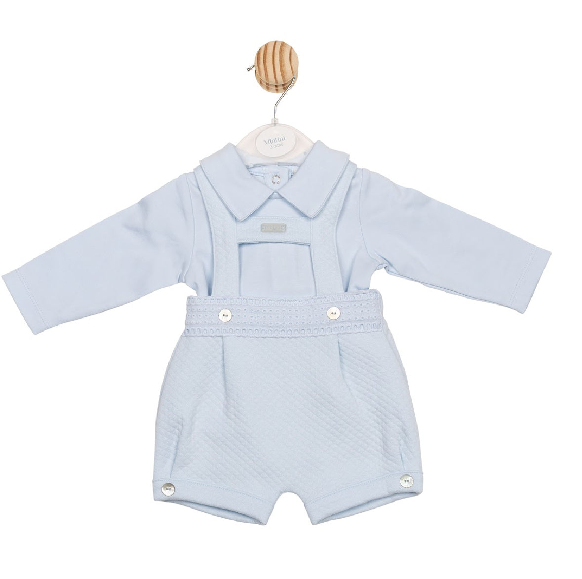 Mintini Blue T Dungaree Set AW25