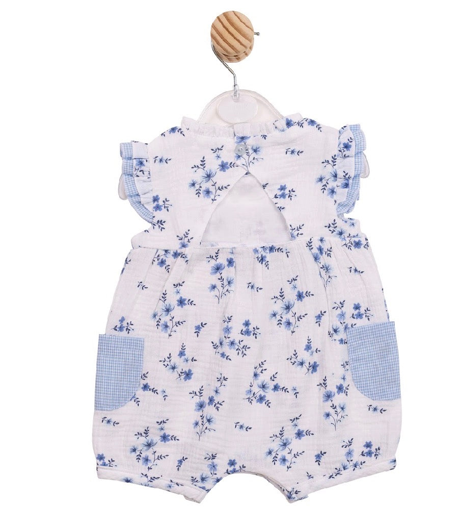 Mintini Blue Floral Romper