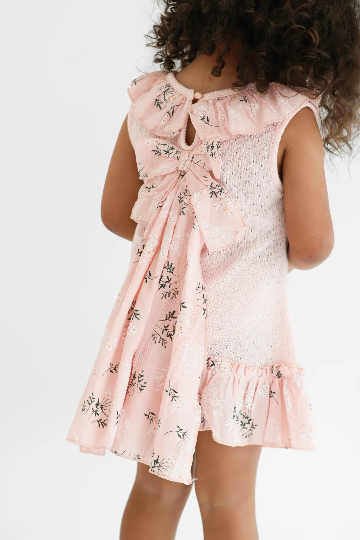 Harris Kids Eliza Knit Floral Bow Dress
