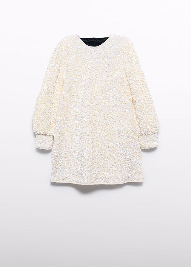 Abel & Lula White Sequin Dress