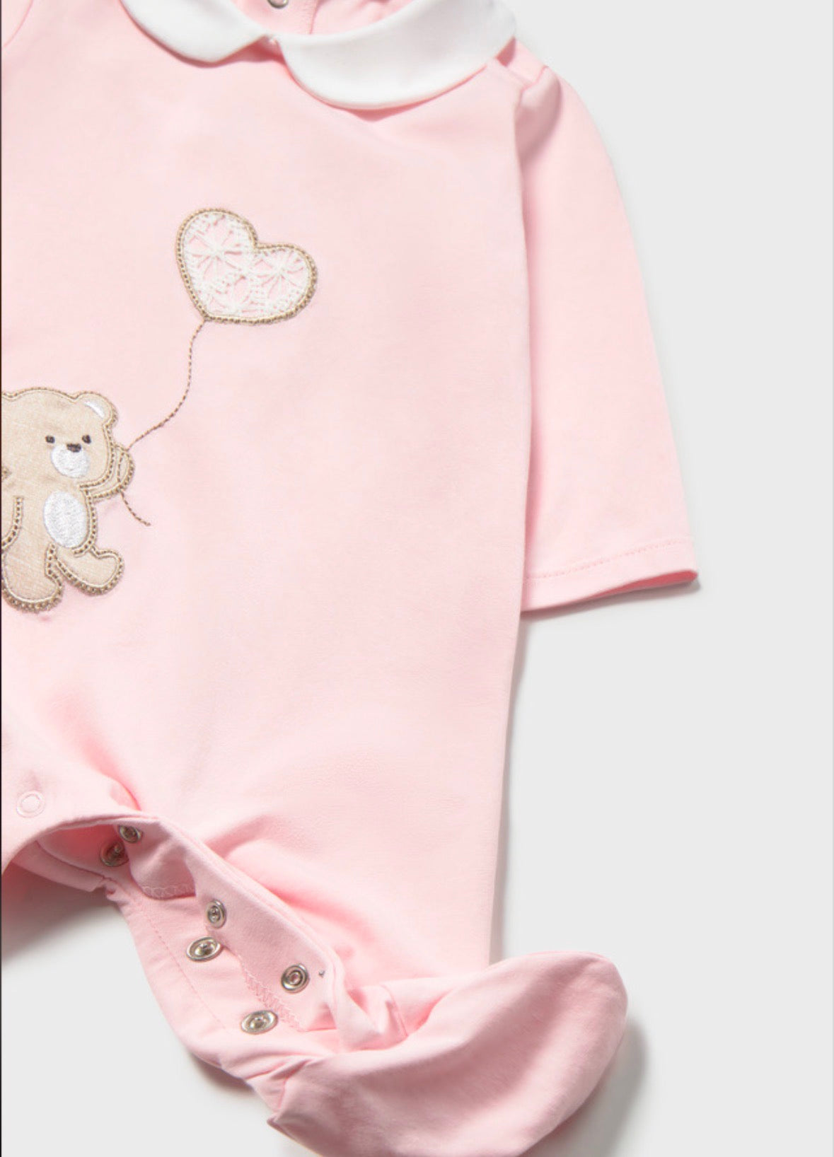 Mayoral Pink Bear Onesie