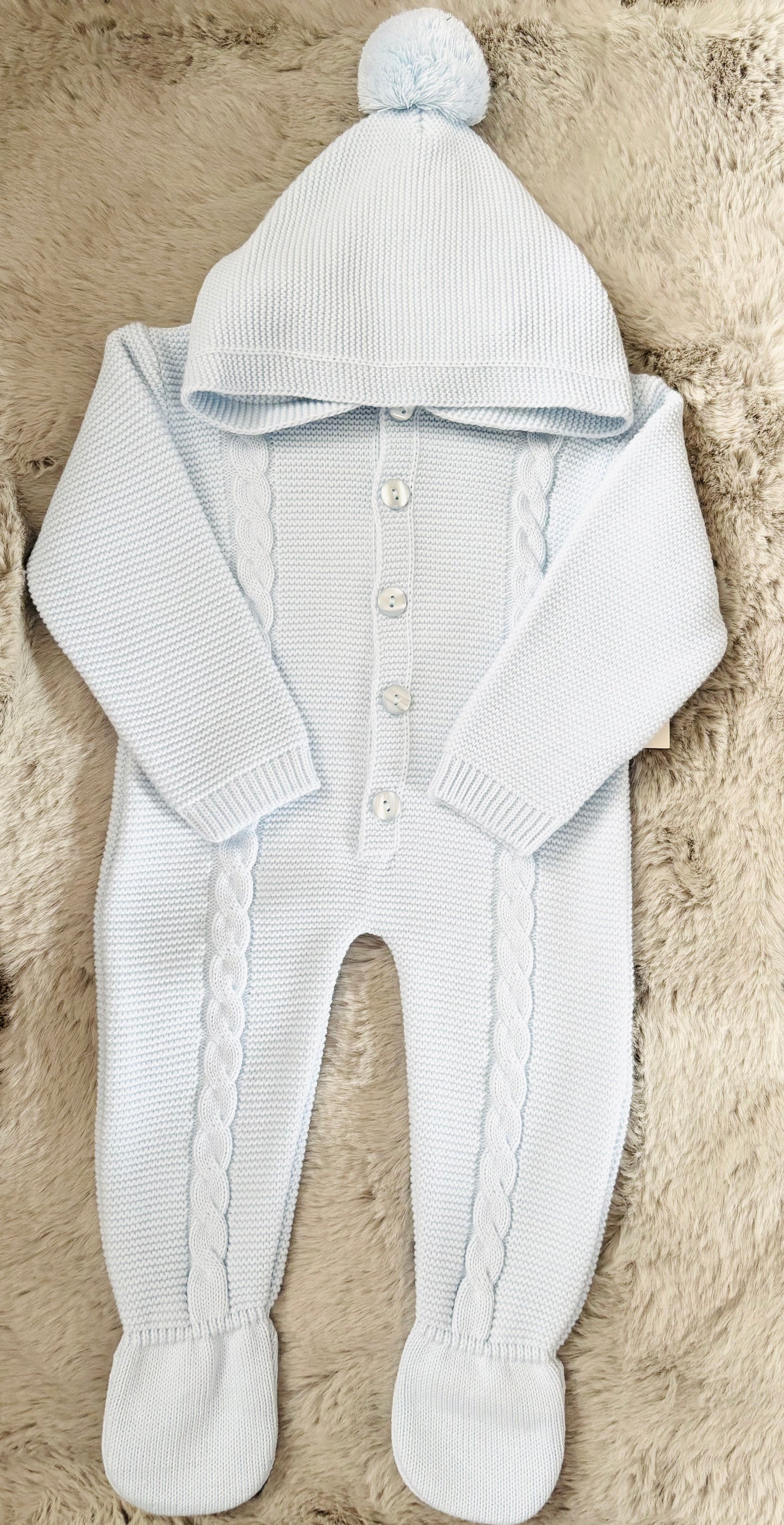 Blue pramsuit