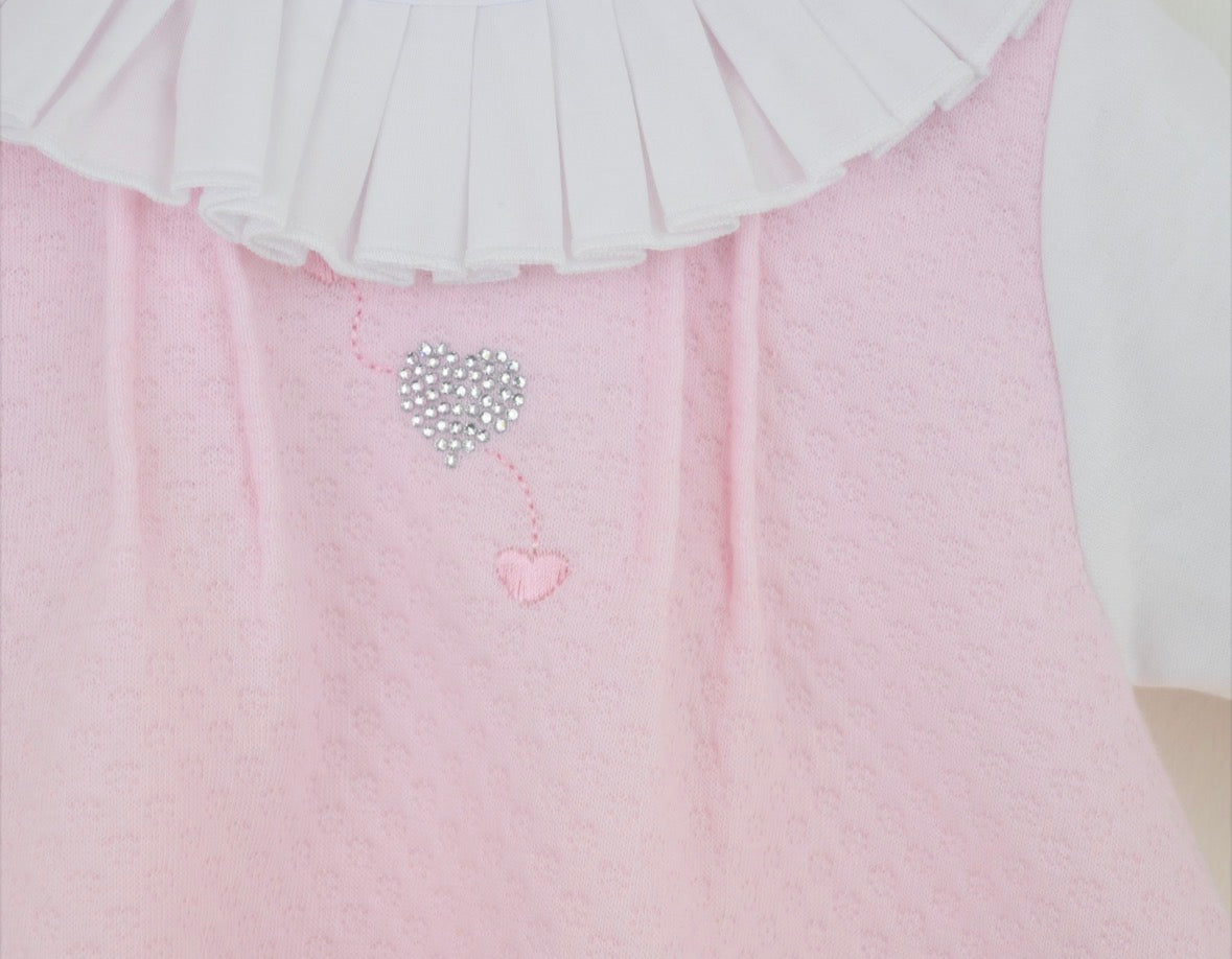 Pex Pink Diamanté Heart Outfit