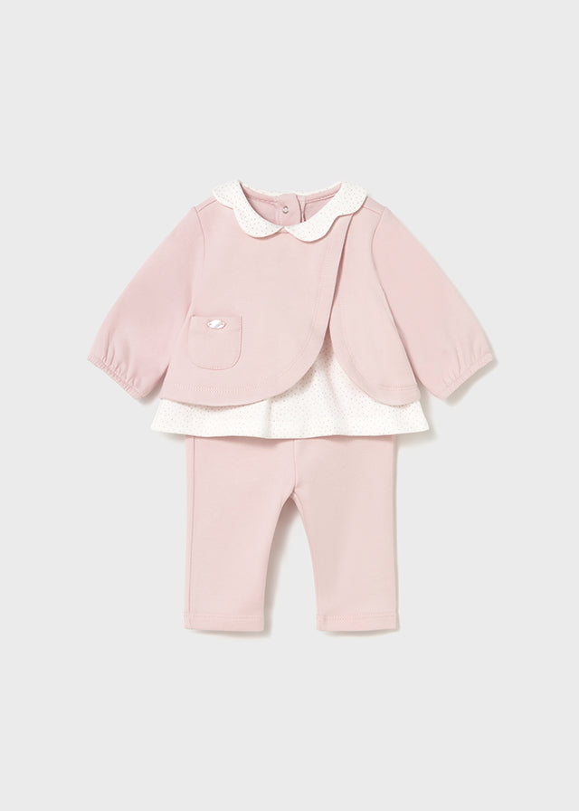 Mayoral Pink Fleece Leggings Set
