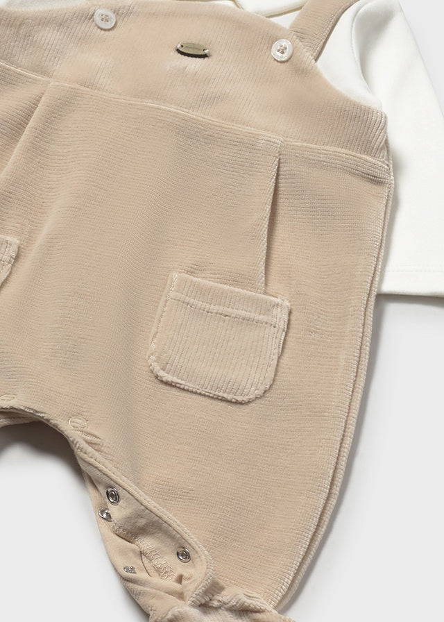 Mayoral Beige Cord Romper