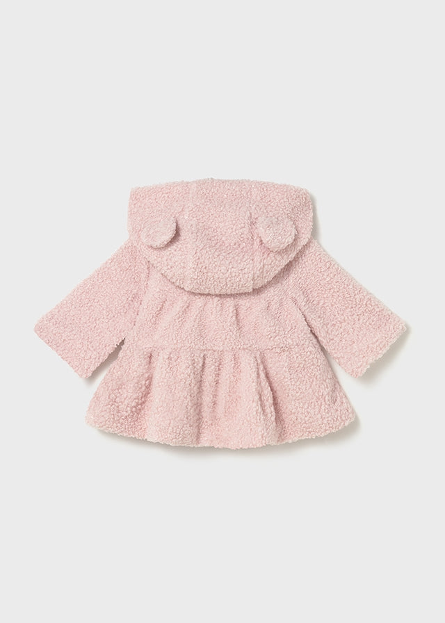 Mayoral Pink Teddy Coat