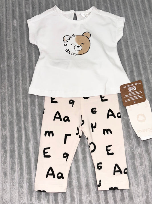 Mayoral Bear T-shirt & Legging set